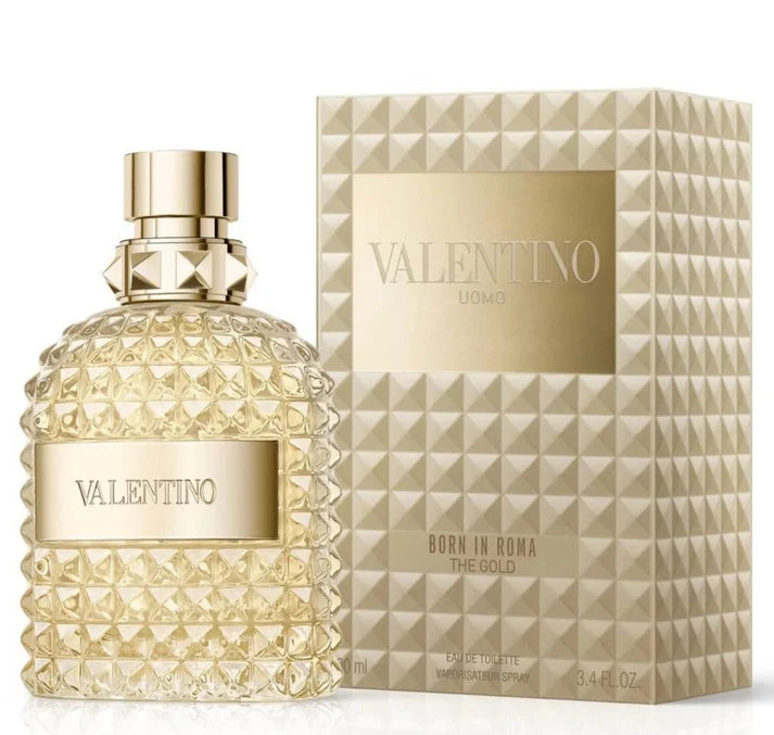 VALENTINO GARAVANI Fragancias para hombre Born in Roma The Gold Uomo EDT Spray 3.4 oz